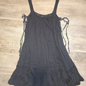 Free People Black Lace Tunic